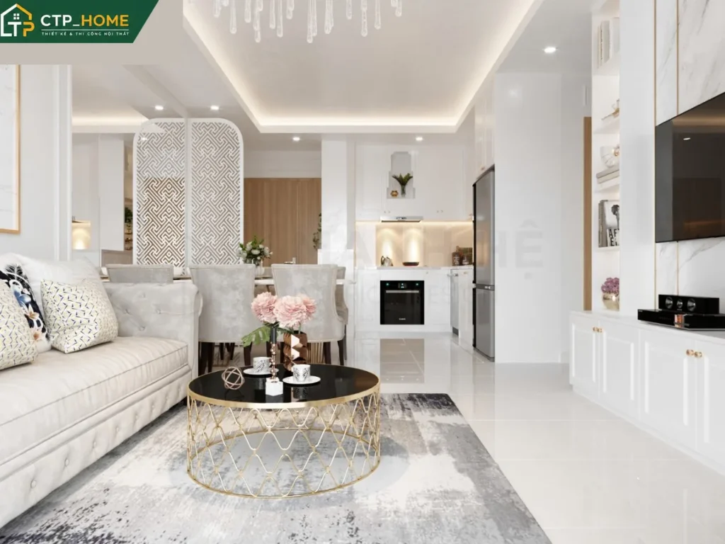 Thiết kế nội thất chung cư Lavita Charm 88m2 3 phòng ngủ hiện đại - Ảnh 3