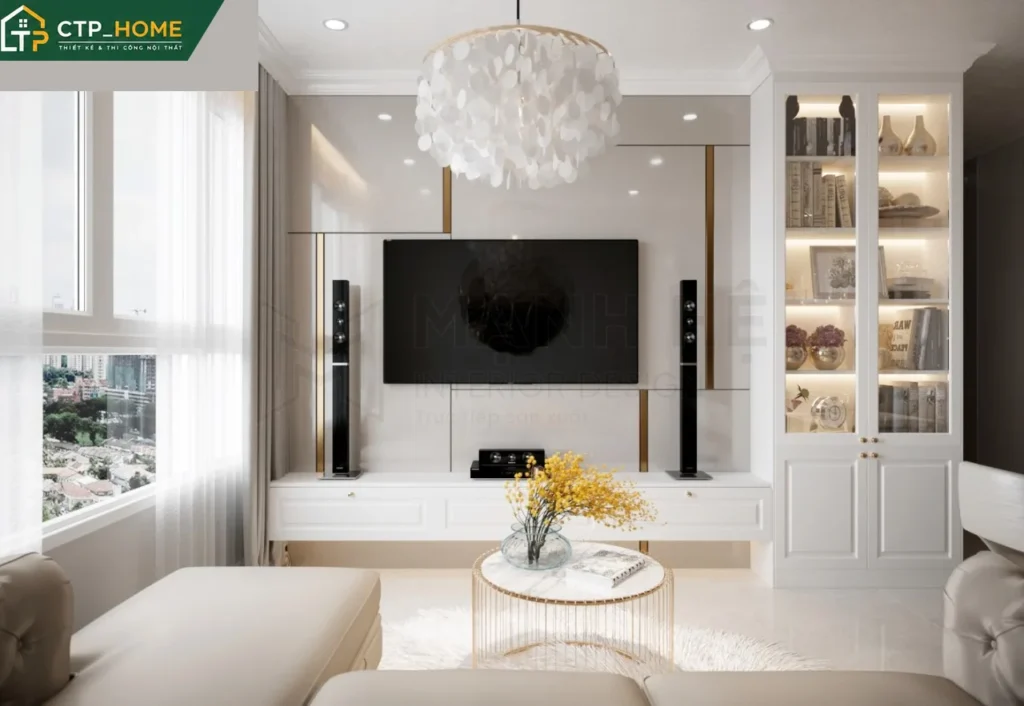 Thiết kế nội thất chung cư ST.Moritz 76m2 2 phòng ngủ hiện đại tại TP.HCM - Ảnh 1