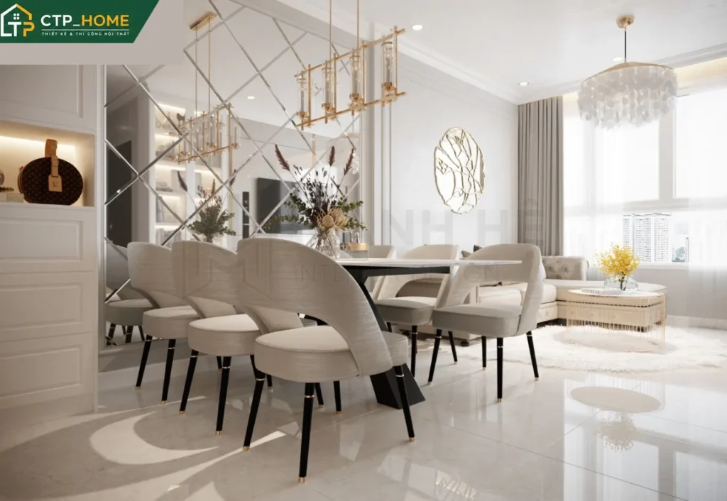 Thiết kế nội thất chung cư ST.Moritz 76m2 2 phòng ngủ hiện đại tại TP.HCM - Ảnh 4