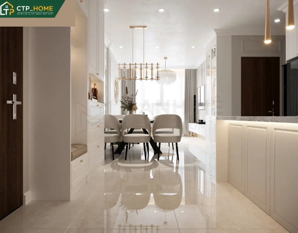 Thiết kế nội thất chung cư ST.Moritz 76m2 2 phòng ngủ hiện đại tại TP.HCM - Ảnh 5