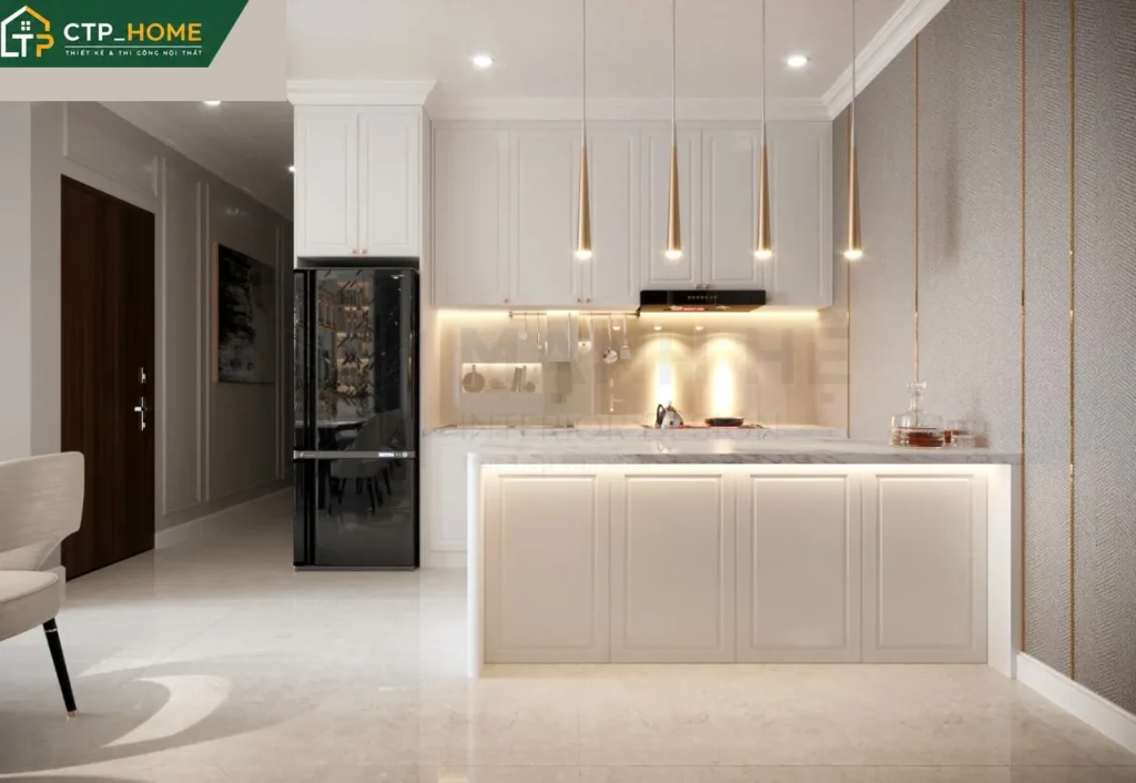 Thiết kế nội thất chung cư ST.Moritz 76m2 2 phòng ngủ hiện đại tại TP.HCM - Ảnh 6