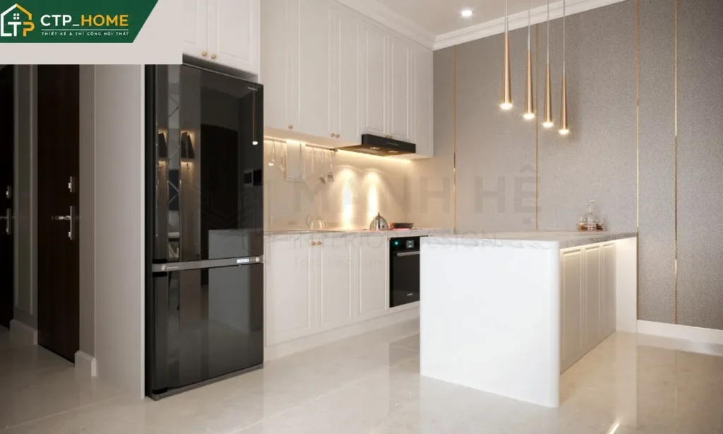 Thiết kế nội thất chung cư ST.Moritz 76m2 2 phòng ngủ hiện đại tại TP.HCM - Ảnh 7