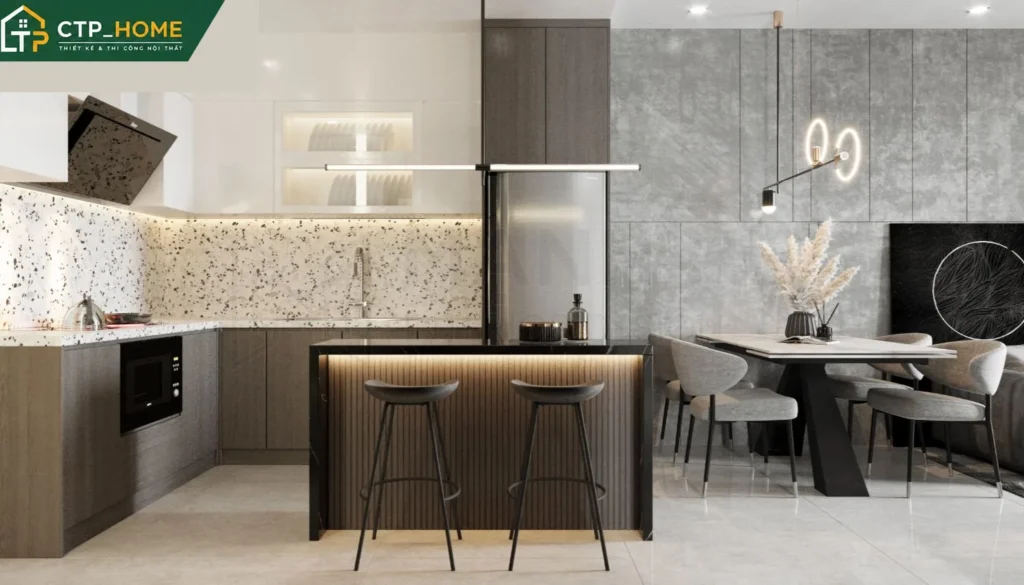 Thiết kế nội thất chung cư Emerald Celadon City 71m2 hiện đại – CTP_HOME - Ảnh 2