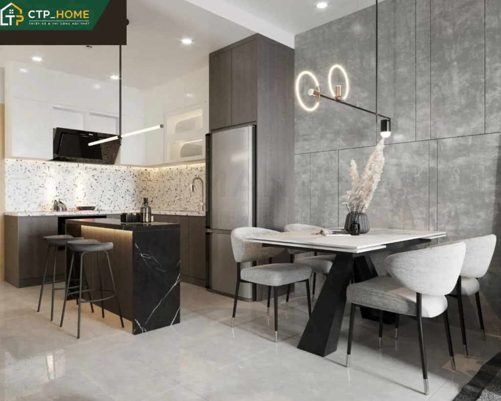 Thiết kế nội thất chung cư Emerald Celadon City 71m2 hiện đại – CTP_HOME - Ảnh 4