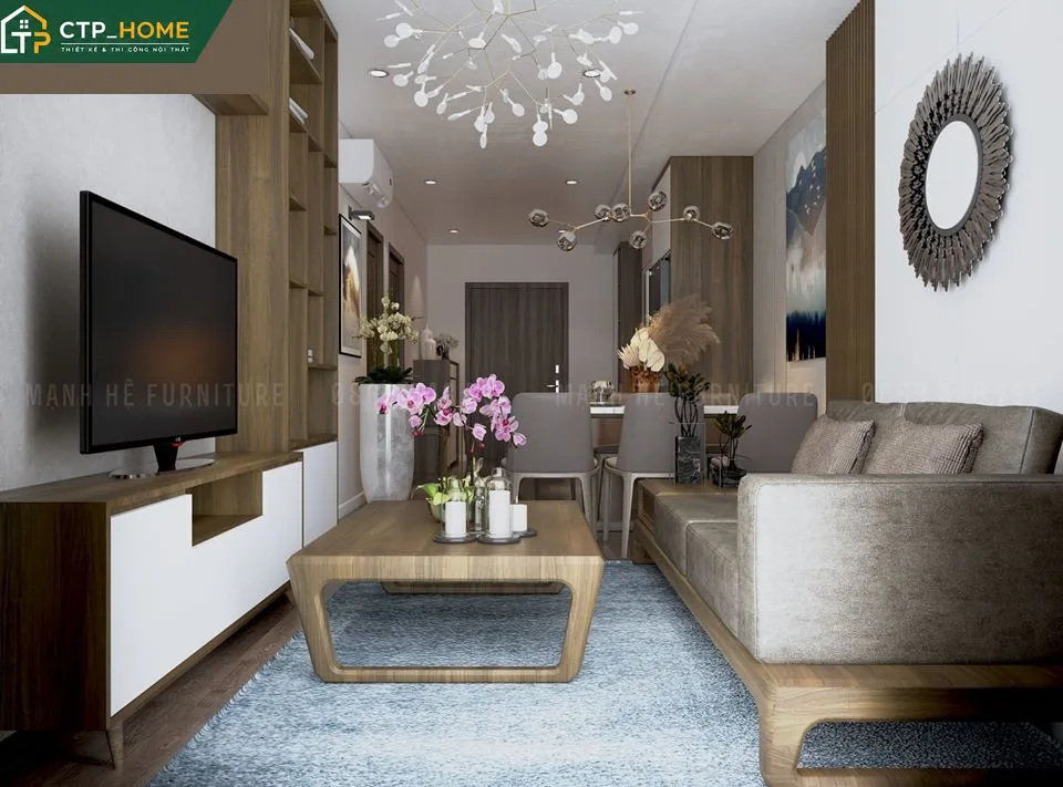 Thiết kế nội thất chung cư Tecco Home An Phú 58m2 hiện đại – CTP_HOME - Ảnh 1