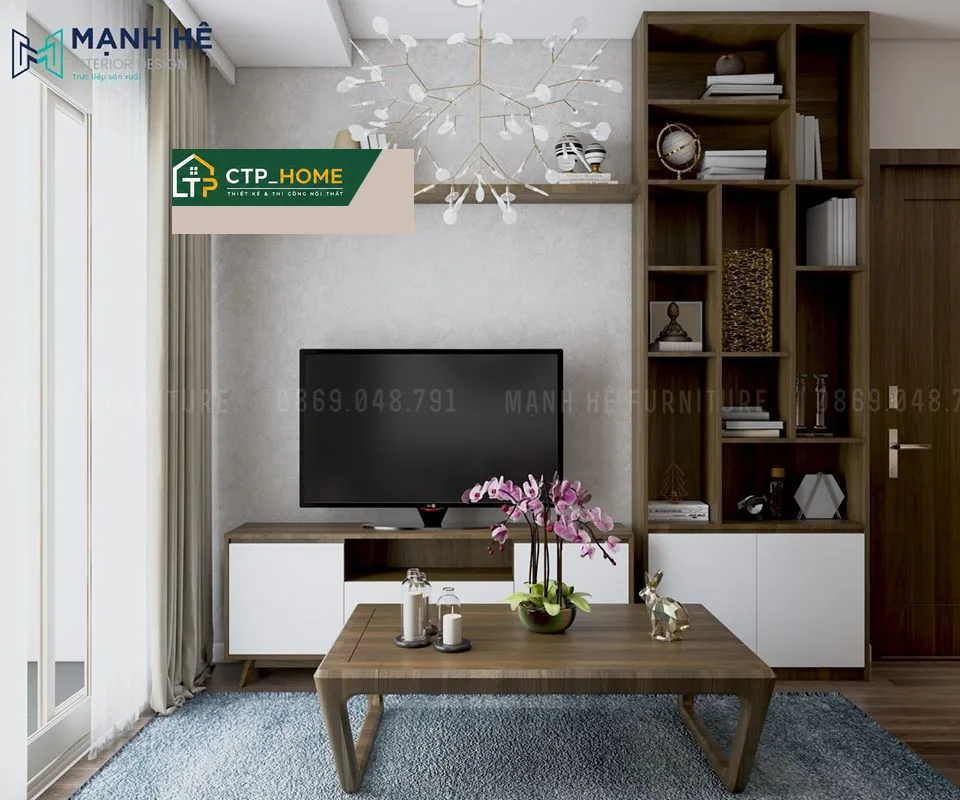 Thiết kế nội thất chung cư Tecco Home An Phú 58m2 hiện đại – CTP_HOME - Ảnh 2