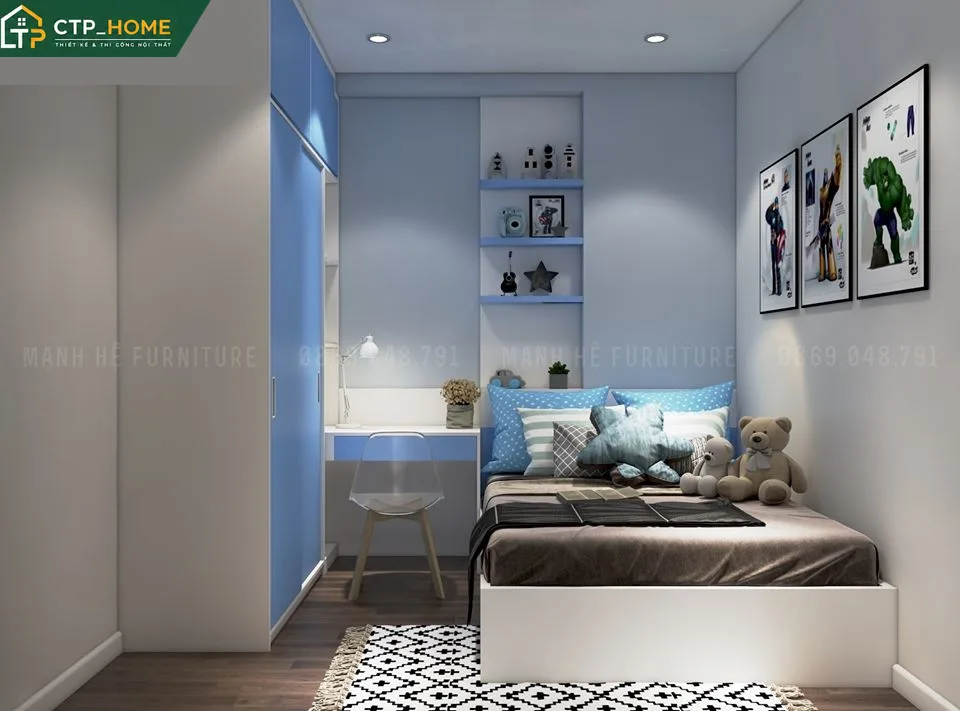 Thiết kế nội thất chung cư Tecco Home An Phú 58m2 hiện đại – CTP_HOME - Ảnh 7