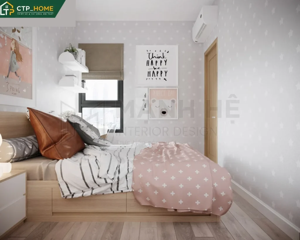 Thiết kế nội thất chung cư Emerald Celadon 62m2 hiện đại tại Tân Phú - Ảnh 9