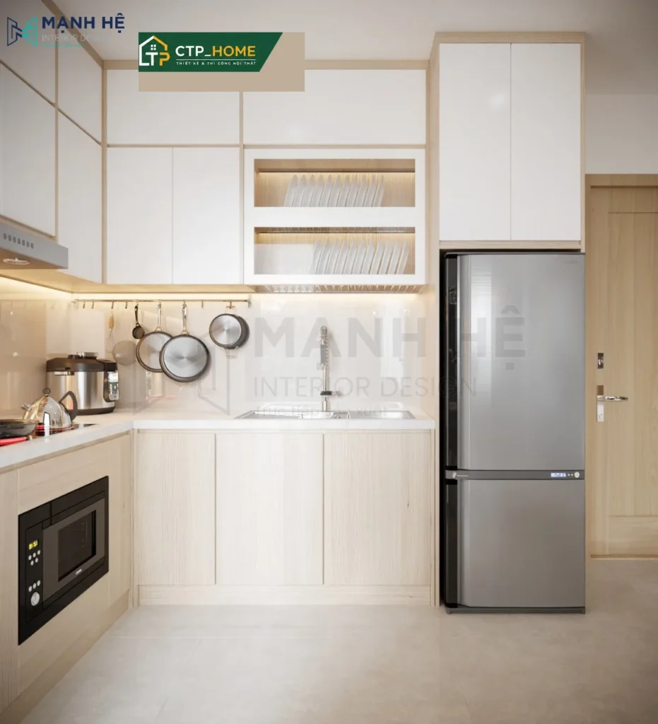 Thiết kế nội thất chung cư Emerald Celadon 62m2 hiện đại tại Tân Phú - Ảnh 4