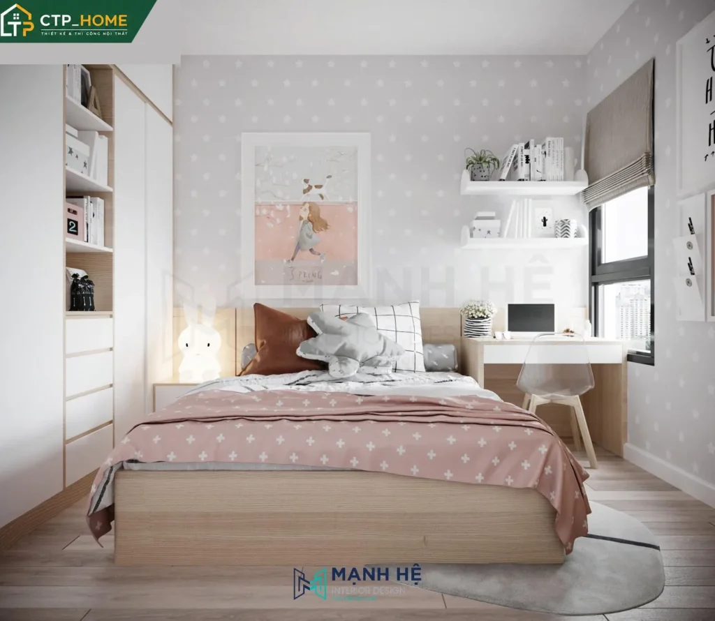 Thiết kế nội thất chung cư Emerald Celadon 62m2 hiện đại tại Tân Phú - Ảnh 7