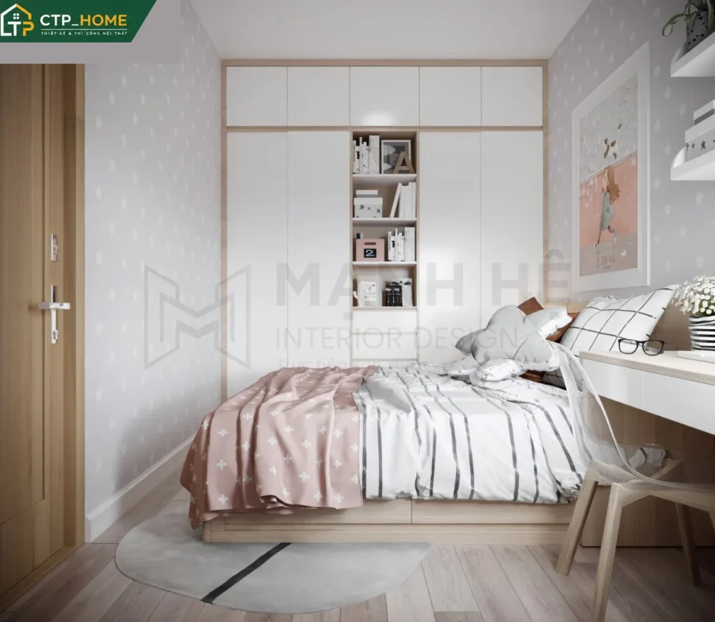 Thiết kế nội thất chung cư Emerald Celadon 62m2 hiện đại tại Tân Phú - Ảnh 8