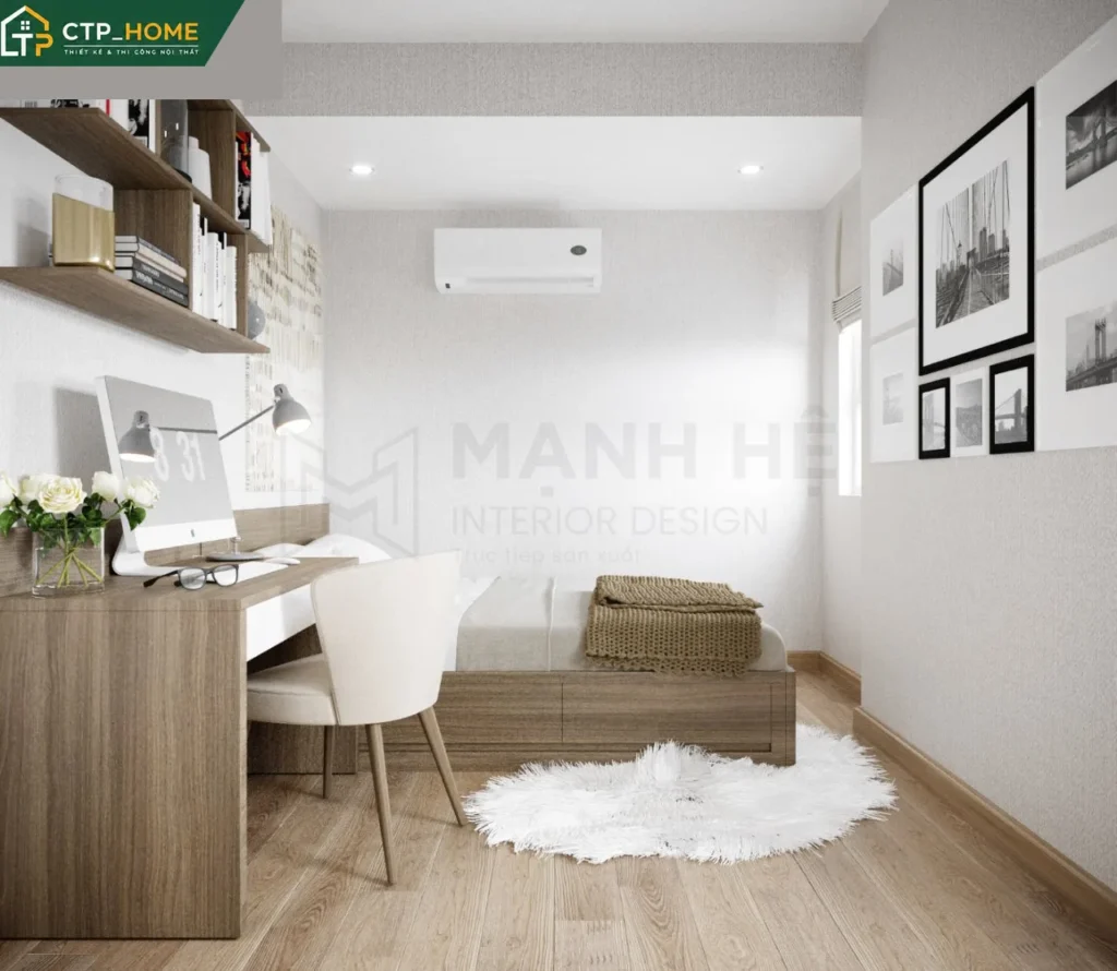 Thiết kế nội thất chung cư Melody 95m2 hiện đại cho chị Thủy – Tân Phú - Ảnh 9
