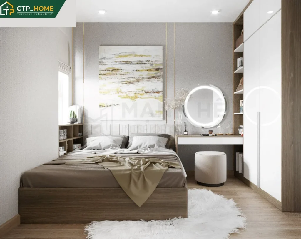 Thiết kế nội thất chung cư Melody 95m2 hiện đại cho chị Thủy – Tân Phú - Ảnh 4