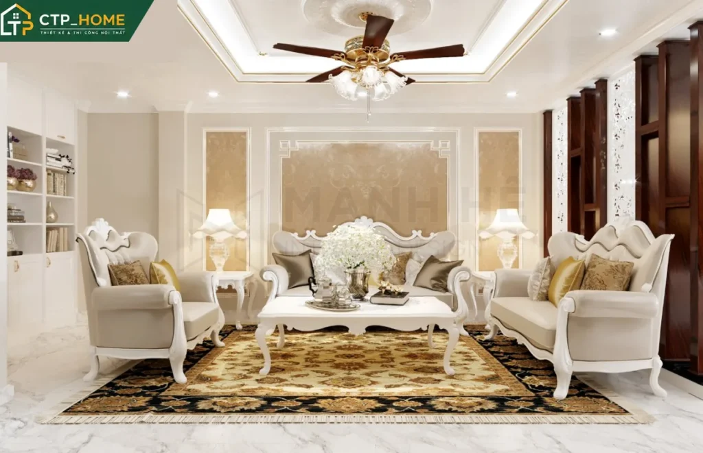 Thiết kế nội thất biệt thự Quận 7 4 tầng hiện đại – Anh Kiên - Ảnh 2