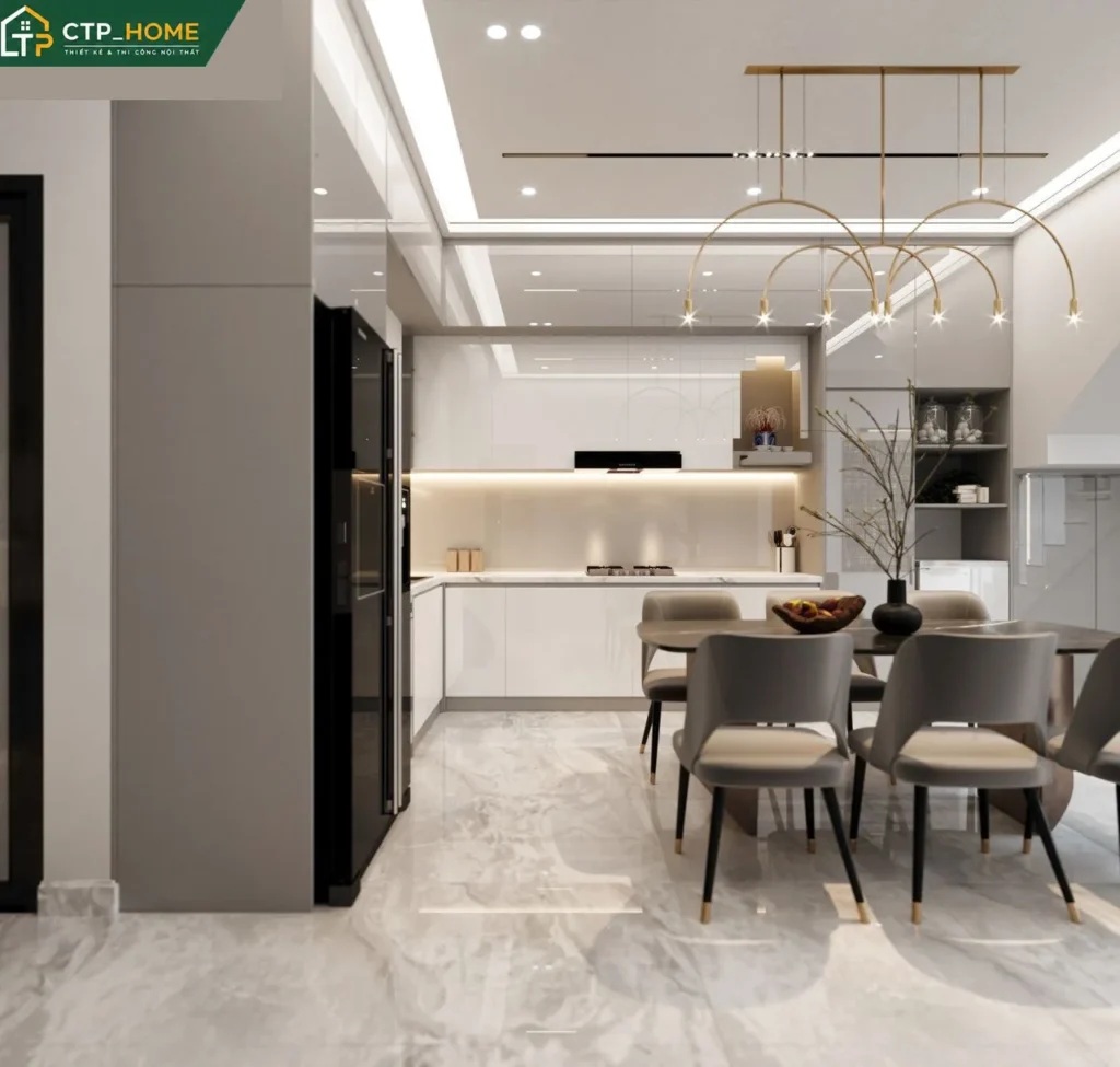 Thiết kế nội thất nhà phố Bình Dương 2 tầng hiện đại – Anh Đạt - Ảnh 3