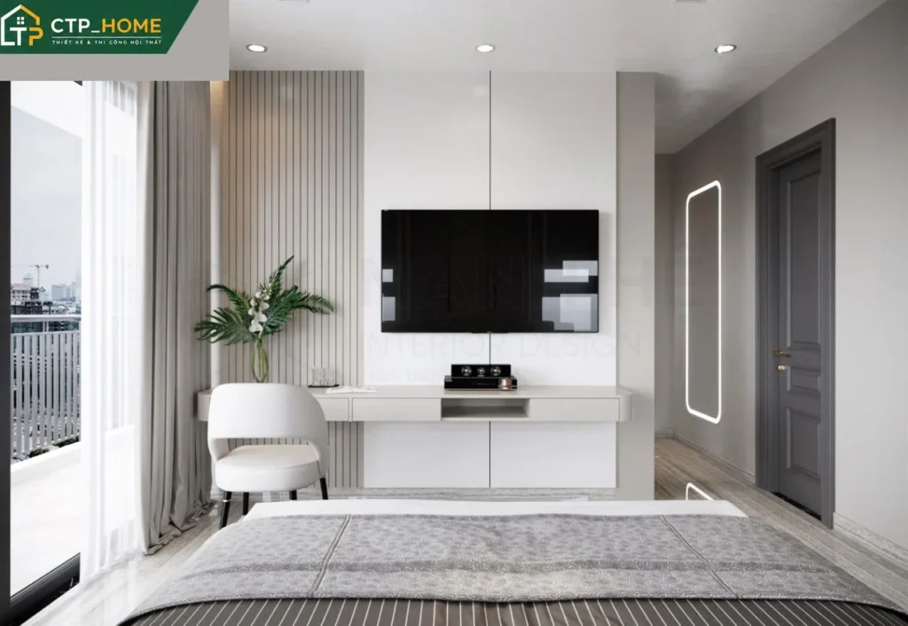 Thiết kế nội thất nhà phố Long An 265m2 – 4 phòng ngủ hiện đại - Ảnh 6