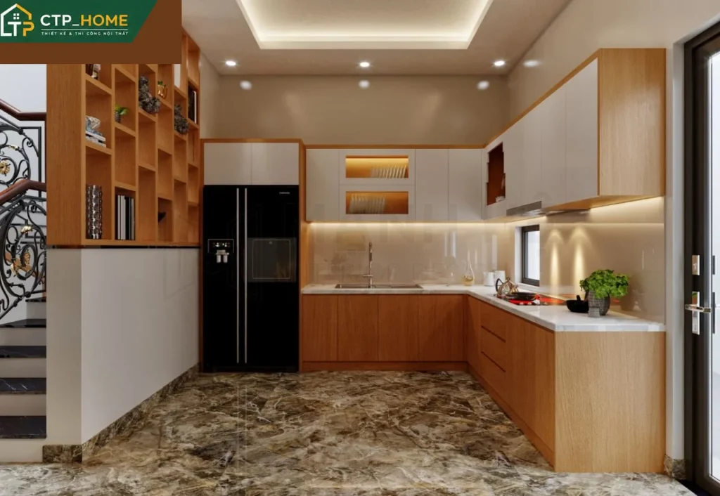 Thiết kế nội thất nhà phố 2 tầng Tân Phú 150m2 hiện đại – CTP_HOME - Ảnh 4