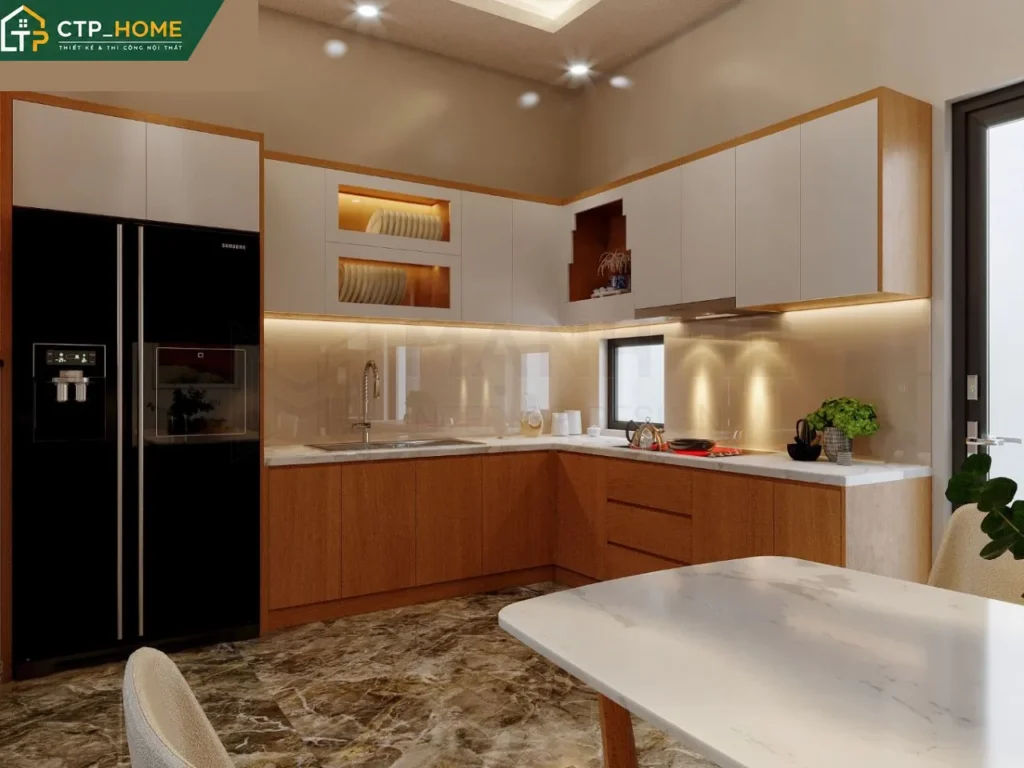 Thiết kế nội thất nhà phố 2 tầng Tân Phú 150m2 hiện đại – CTP_HOME - Ảnh 5
