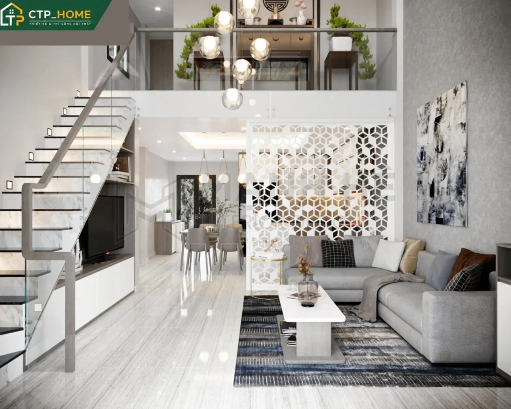 Thiết kế nội thất nhà phố 2PN Anh Năm Hóc Môn – CTP_HOME - Ảnh 1
