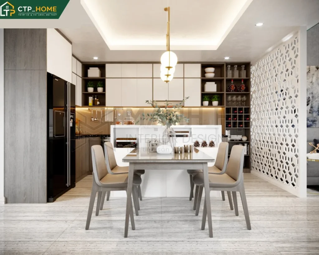 Thiết kế nội thất nhà phố 2PN Anh Năm Hóc Môn – CTP_HOME - Ảnh 2