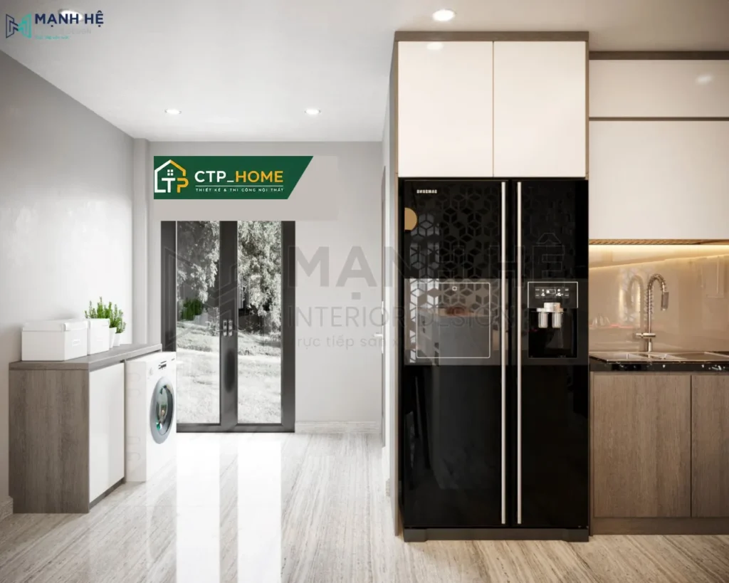Thiết kế nội thất nhà phố 2PN Anh Năm Hóc Môn – CTP_HOME - Ảnh 4