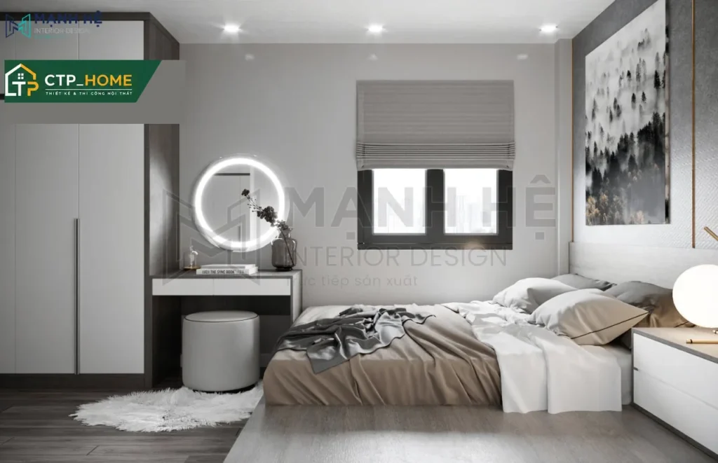Thiết kế nội thất nhà phố 2PN Anh Năm Hóc Môn – CTP_HOME - Ảnh 7