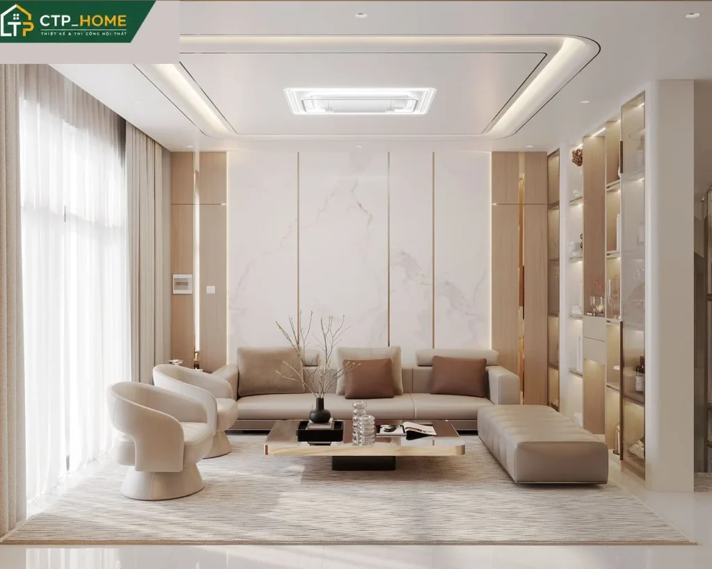Thiết Kế Nội Thất Nhà Phố Bình Dương 3 Tầng Hiện Đại – Anh H - Ảnh 1