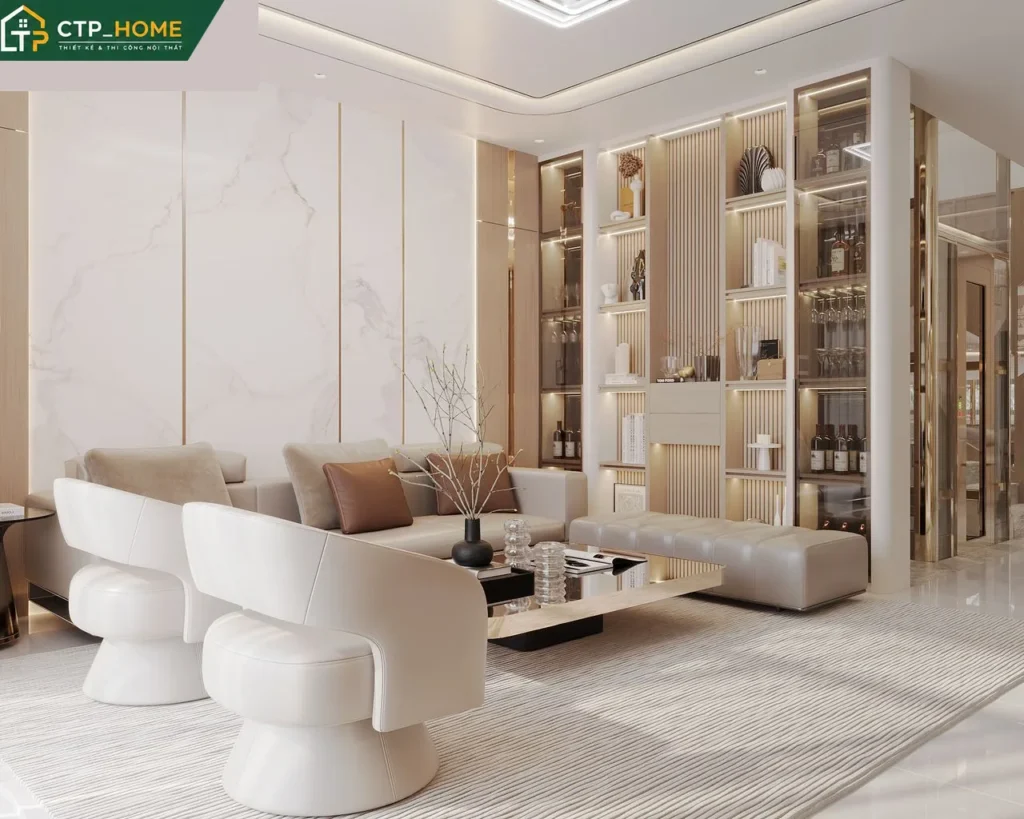 Thiết Kế Nội Thất Nhà Phố Bình Dương 3 Tầng Hiện Đại – Anh H - Ảnh 2