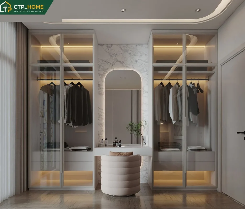 Thiết kế nội thất nhà phố Bình Dương 68m2 – Chị D, 3 tầng hiện đại - Ảnh 6