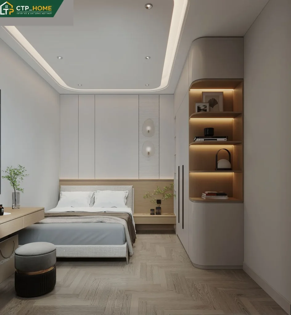 Thiết kế nội thất nhà phố Bình Dương 68m2 – Chị D, 3 tầng hiện đại - Ảnh 7
