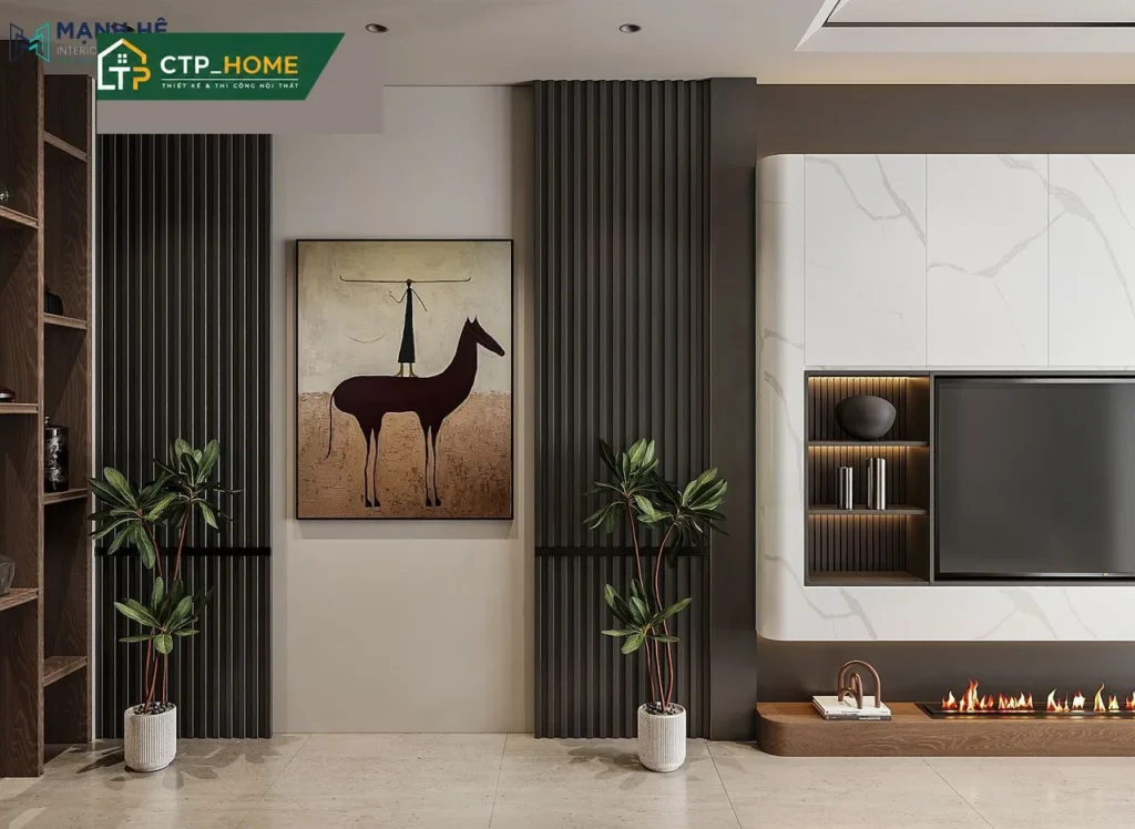 Thiết Kế Nội Thất Nhà Phố Bình Tân 3 Tầng 150m2 Hiện Đại - Ảnh 2