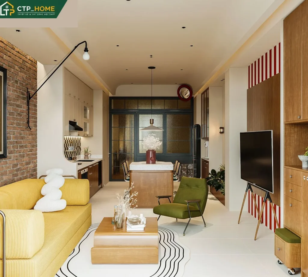 Thiết Kế Nội Thất Nhà Phố Tân Bình 52m2 Hiện Đại – CTP_HOME - Ảnh 1
