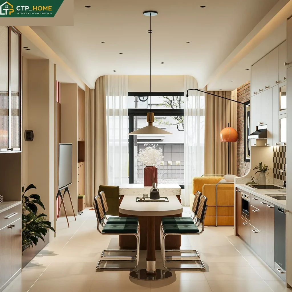 Thiết Kế Nội Thất Nhà Phố Tân Bình 52m2 Hiện Đại – CTP_HOME - Ảnh 4