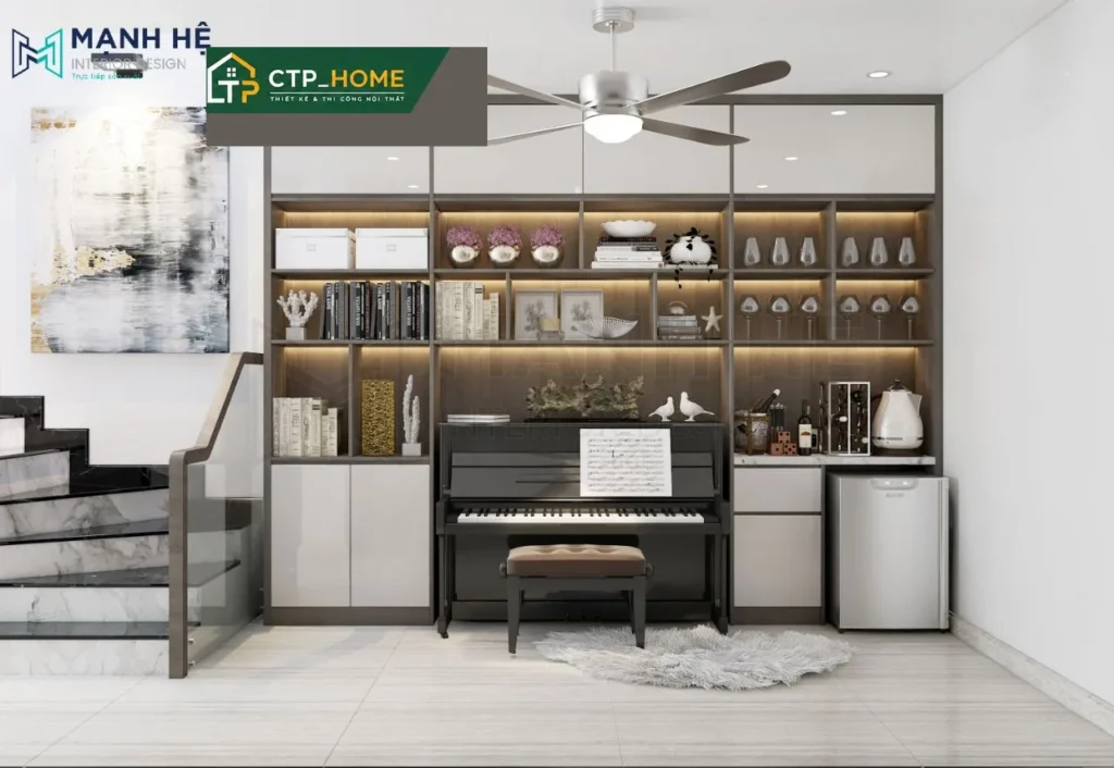 Thiết kế nội thất nhà phố Quận 3 – Chị Tiên, 3 tầng sang trọng hiện đại - Ảnh 7