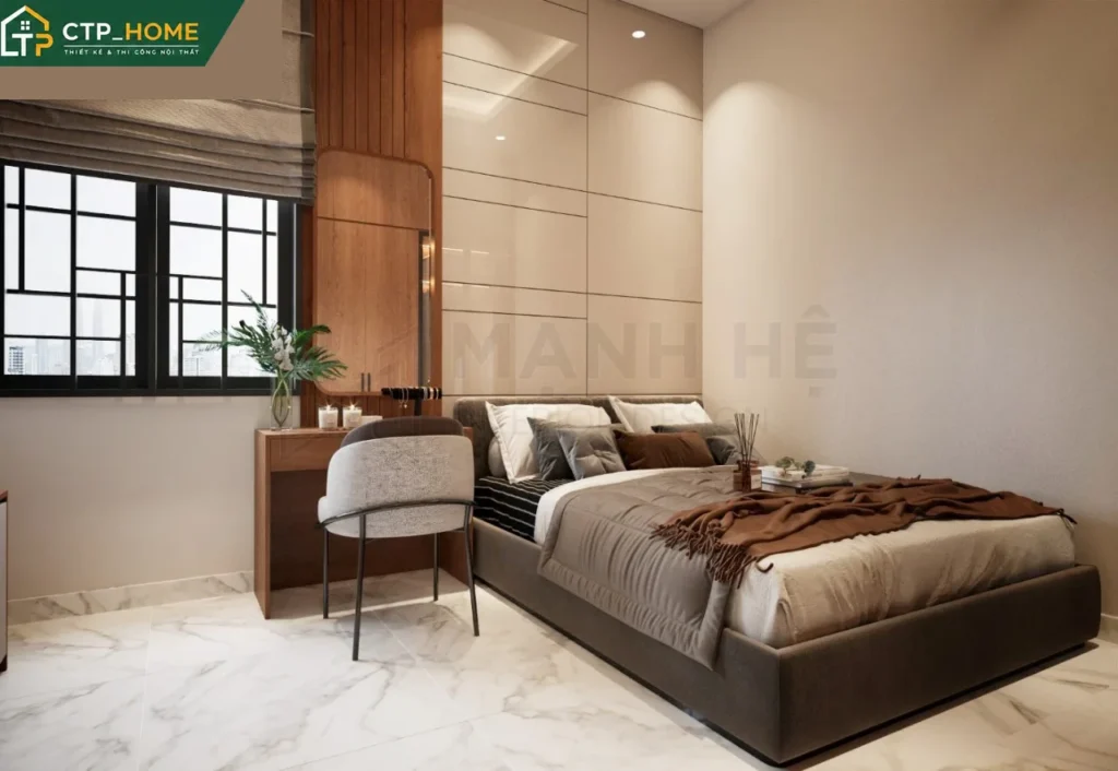 Thiết kế nội thất nhà phố Cô Liễu Long An 150m2 – 3PN hiện đại - Ảnh 4