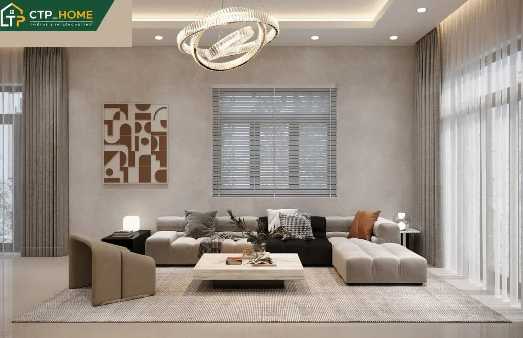 Thiết kế nội thất nhà phố Đồng Nai 2 tầng hiện đại – Chị Nga - Ảnh 1