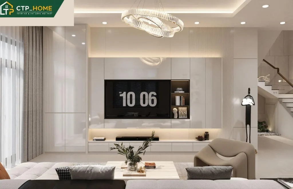 Thiết kế nội thất nhà phố Đồng Nai 2 tầng hiện đại – Chị Nga - Ảnh 2