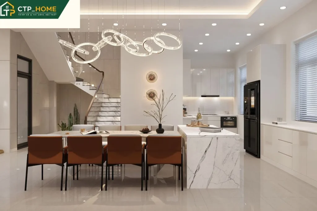 Thiết kế nội thất nhà phố Đồng Nai 2 tầng hiện đại – Chị Nga - Ảnh 3