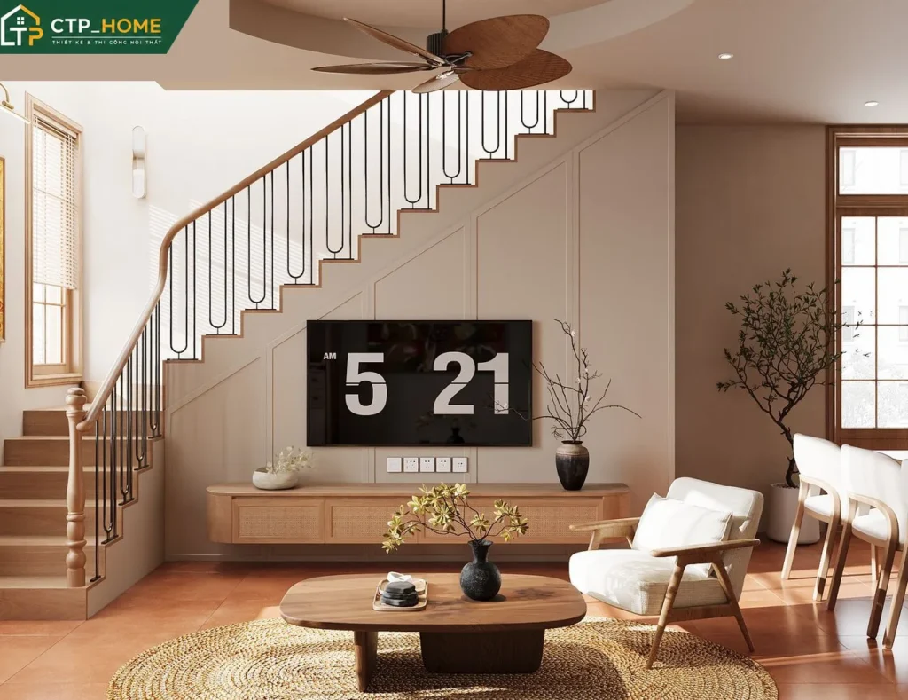 Thiết Kế Nội Thất Nhà Phố Nhà Bè Chị V 2 Tầng Hiện Đại - Ảnh 4