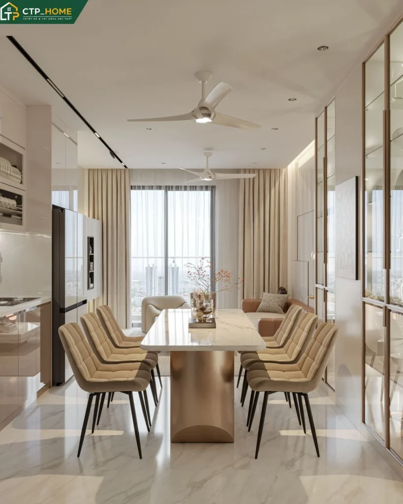 Thiết kế nội thất nhà phố Minh Phụng 3 tầng hiện đại chị A - Ảnh 2