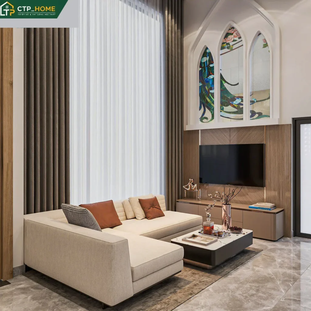 Thiết kế nội thất nhà phố Quận 12 68m2 2 tầng hiện đại – Anh D - Ảnh 1