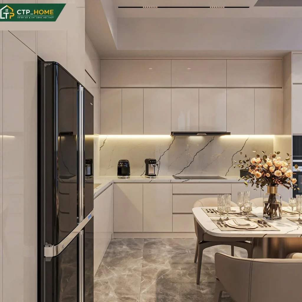 Thiết kế nội thất nhà phố Quận 12 68m2 2 tầng hiện đại – Anh D - Ảnh 4