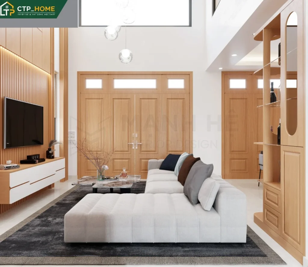 Thiết kế nội thất nhà phố Tân Bình 150m2 3 tầng hiện đại – CTP_HOME - Ảnh 1