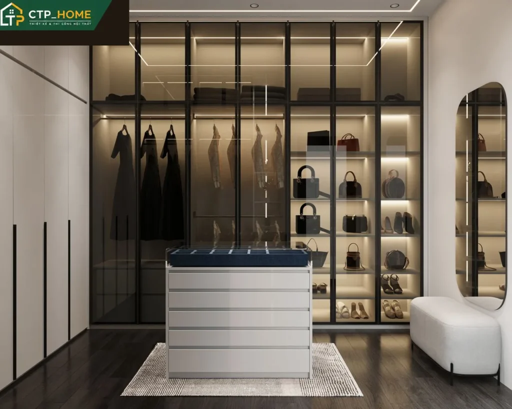 Thiết kế nội thất nhà phố Tân Bình 250m2 3 tầng hiện đại – Chị Huyền - Ảnh 9