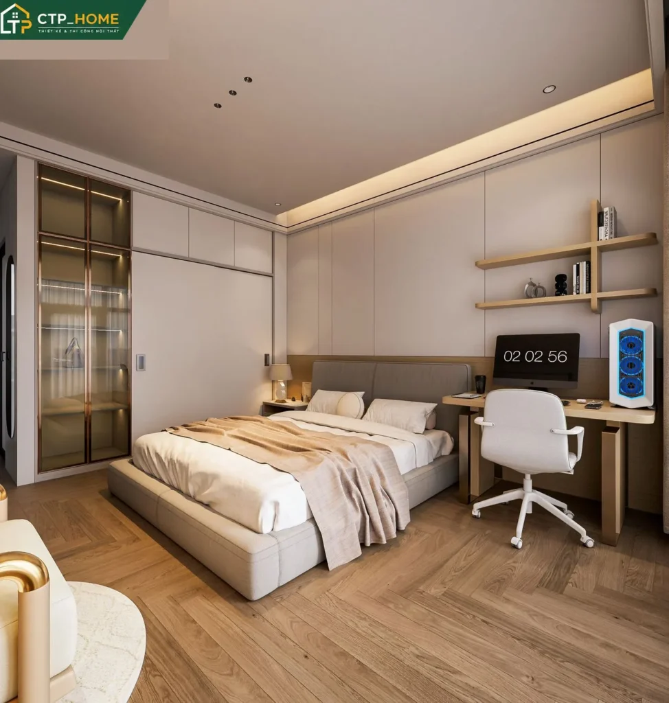 Thiết kế nội thất nhà phố Tân Bình 250m2 3 tầng hiện đại – Chị Huyền - Ảnh 4