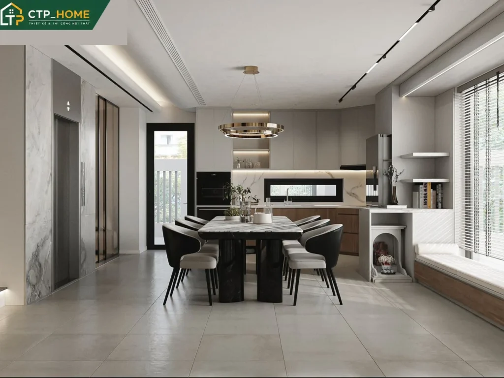 Thiết kế nội thất nhà phố Quận 8 – Chị Thư – 4 tầng hiện đại, tối ưu không gian - Ảnh 1