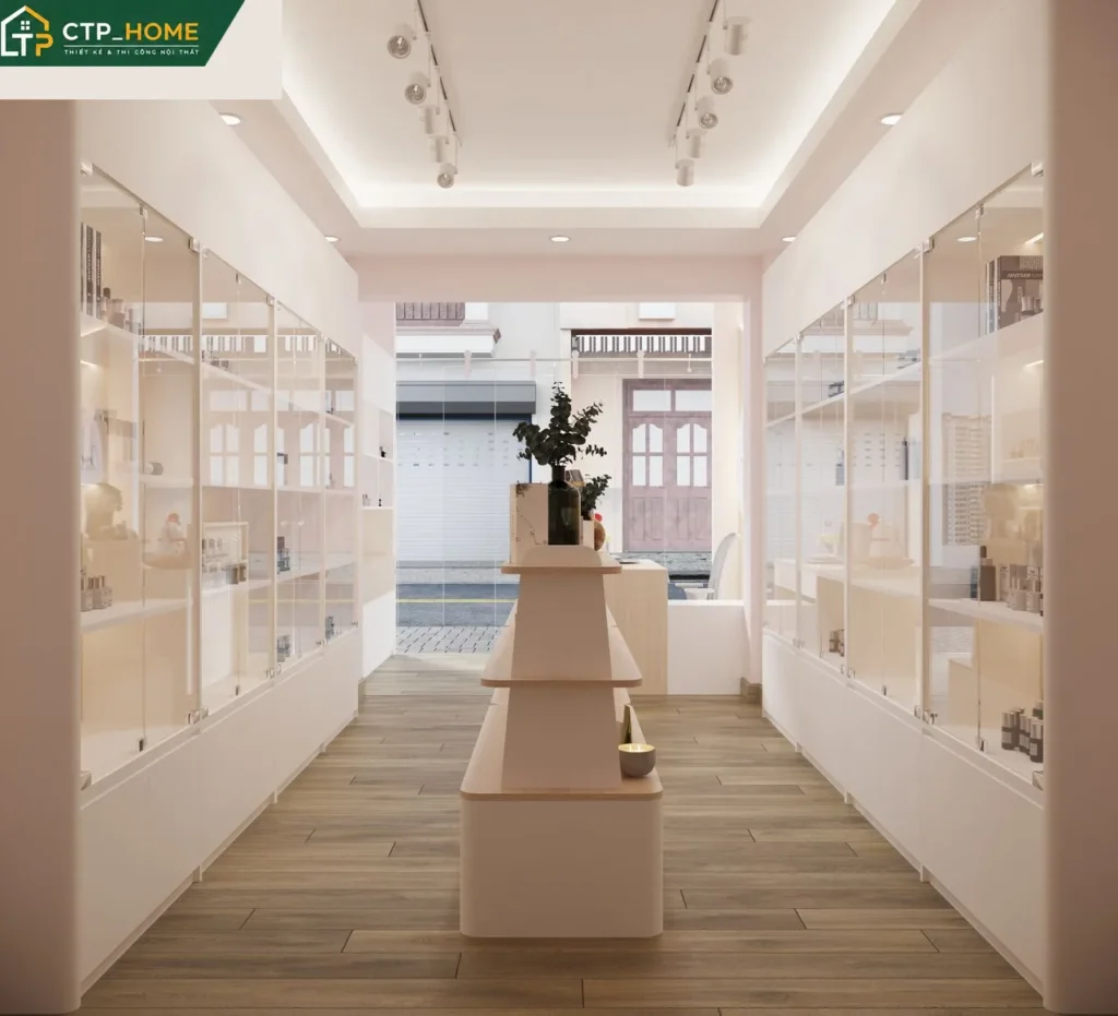 Thiết kế nội thất showroom Bình Dương Crew’s Beauty 18m2 hiện đại - Ảnh 5