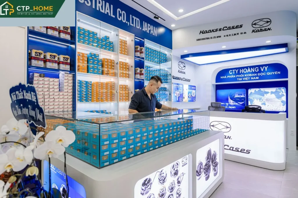 Hoàn thiện nội thất showroom Koban Tân Bình 28m2 3 tầng hiện đại - Ảnh 1