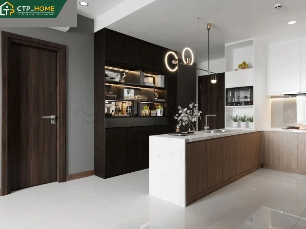 Thiết kế nội thất chung cư One Verandah 70m2 2PN hiện đại – CTP_HOME - Ảnh 4