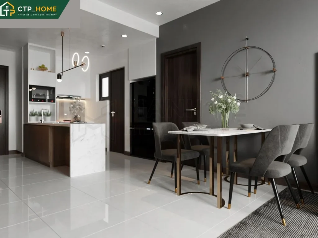 Thiết kế nội thất chung cư One Verandah 70m2 2PN hiện đại – CTP_HOME - Ảnh 6